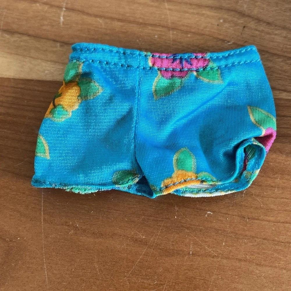 Vintage 1987 Island Fun Barbie Swimsuit‎  & Wrap Skirt & Island Fun Ken Shorts